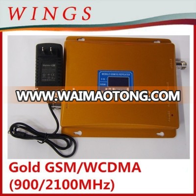 Wholesale GSM/WCDMA signal booster mobile home use 2g/3g repeater 900/2100mhz amplifier with high quality outdoor antenna